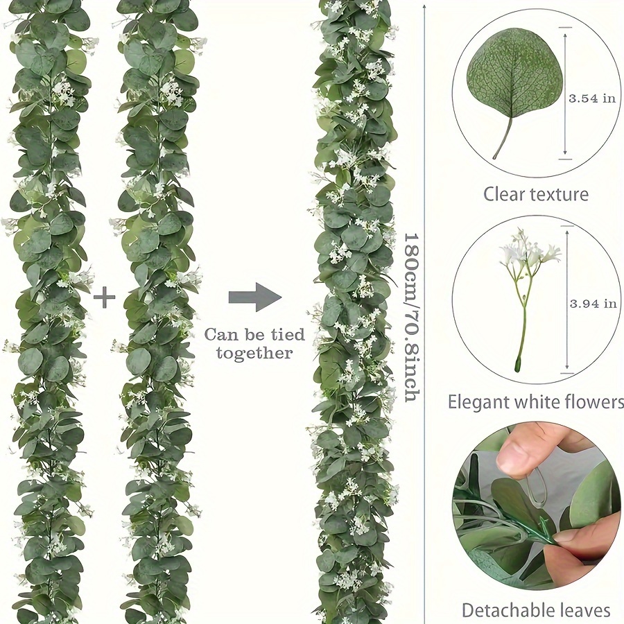 Zieleńca 70,8-calowa girlanda  – Eucalyptus Preserved recenzja i cena